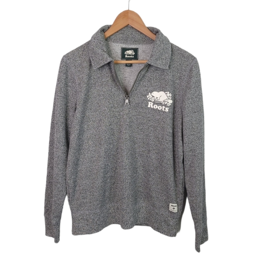 Roots Canada Original 1/4 Zip Pullover Polo Sweater 
Medium